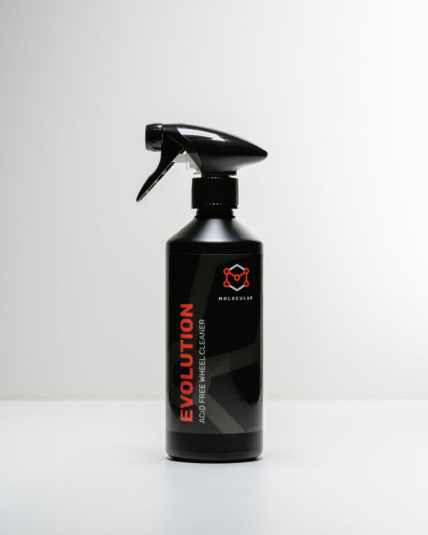 Premium car wheel cleaner in spray bottle